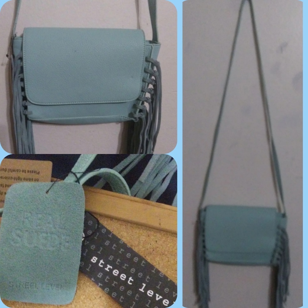 Blue Suede Purse